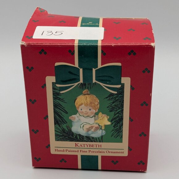 Hallmark Keepsake Katybeth 1984, Hand-Painted Fine Porcelain Christmas Ornament - Picture 8 of 11